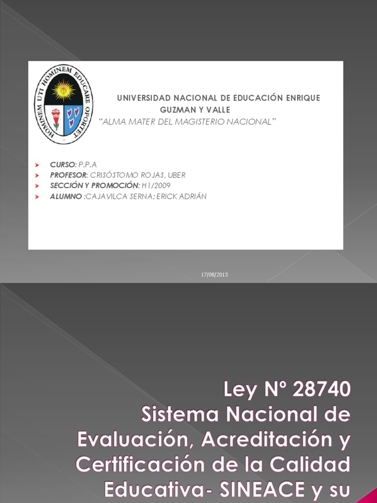 ley 28740